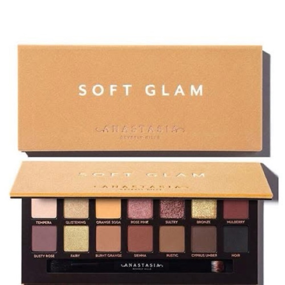 Anastasia Soft Glam Eyeshadow Palette — Warm Neutral Shades (Tan/Gold)
